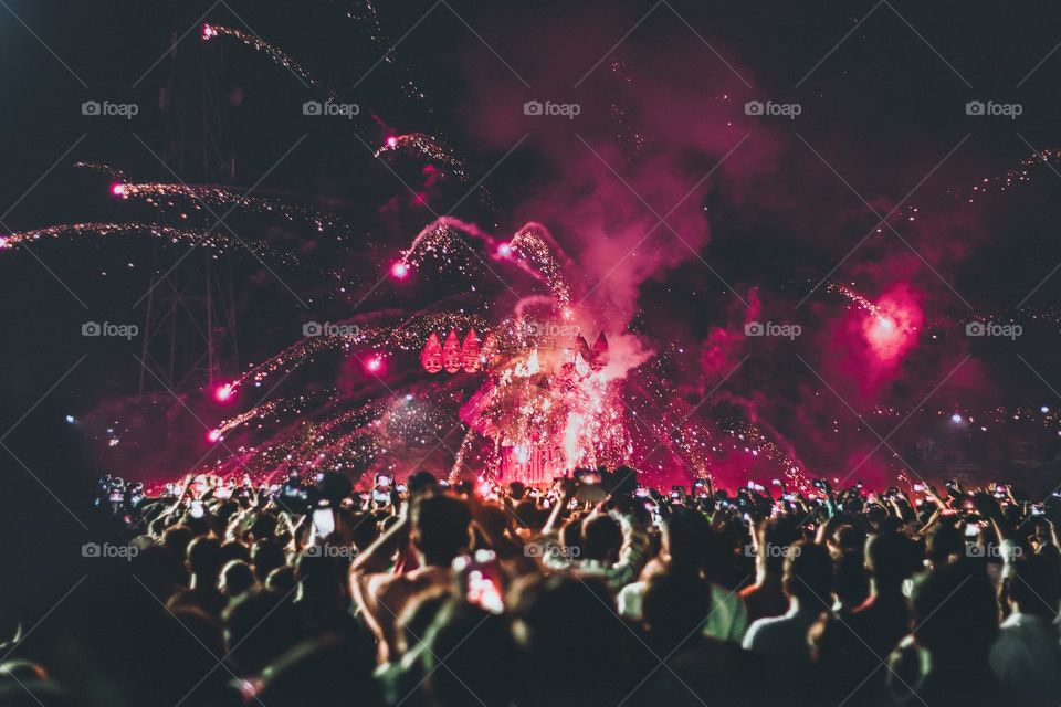 Celebration with lights