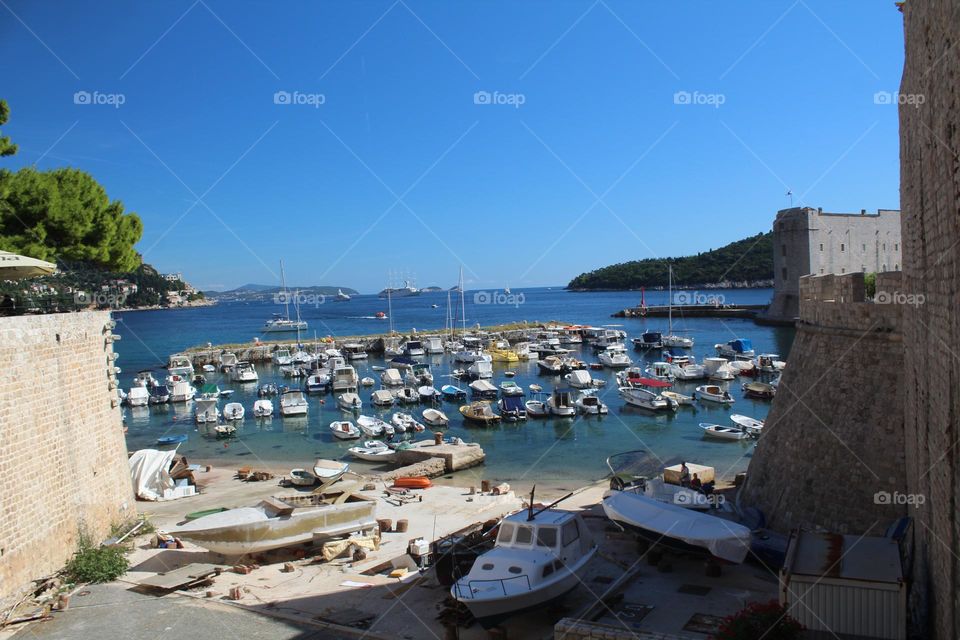 Dubrovnik city port