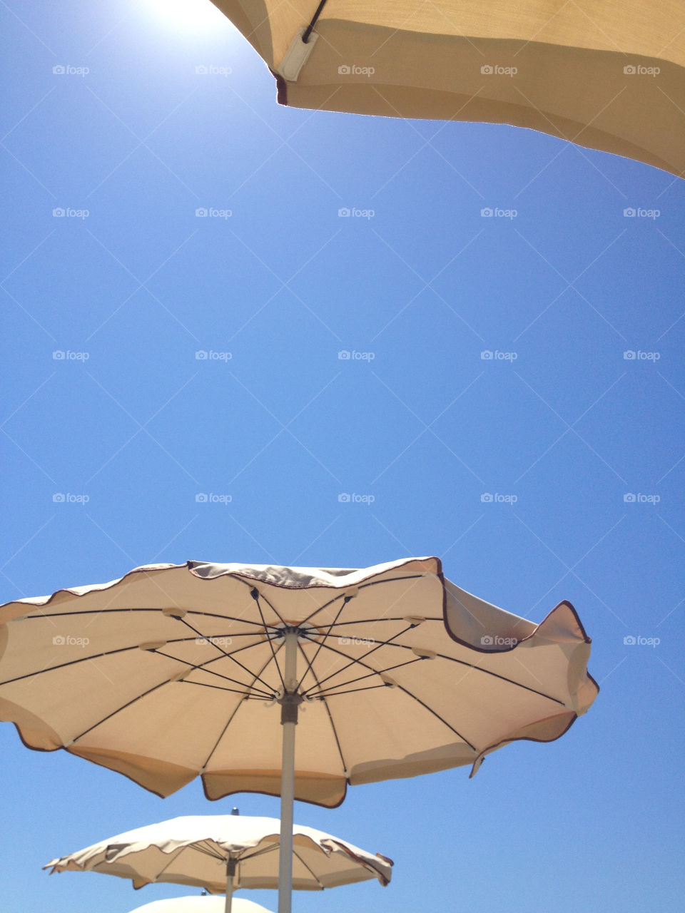 summer sun umbrella bluesky by paoletta75