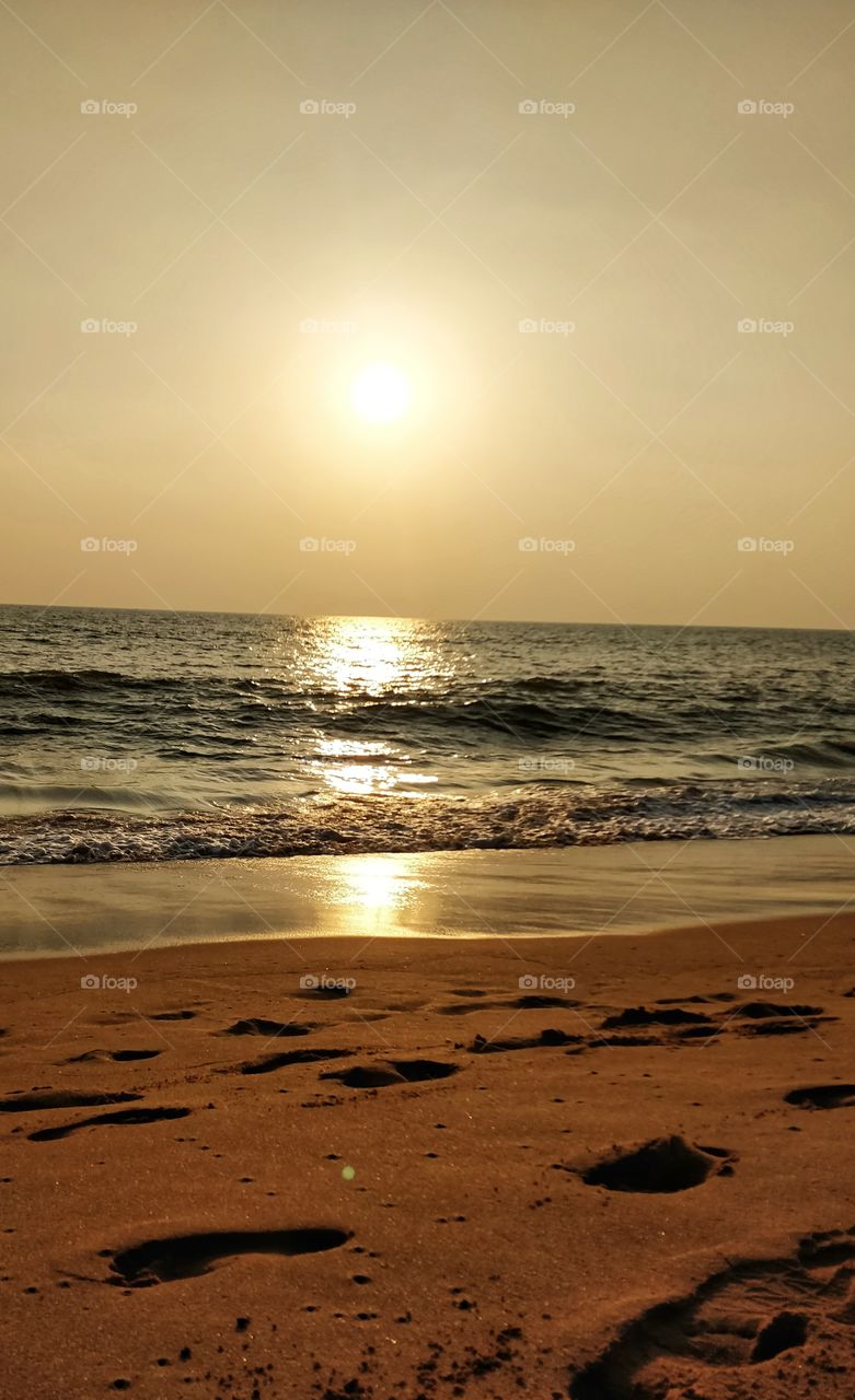 Beauty of sun ..... when it goes to sea......