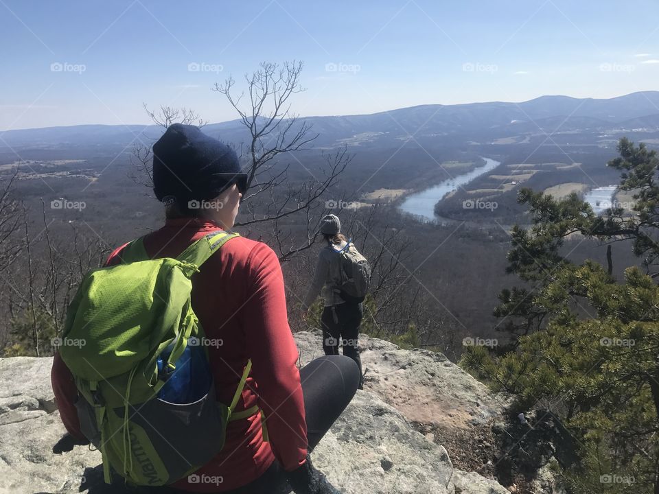 Scenic overlook on a Virginia trail 