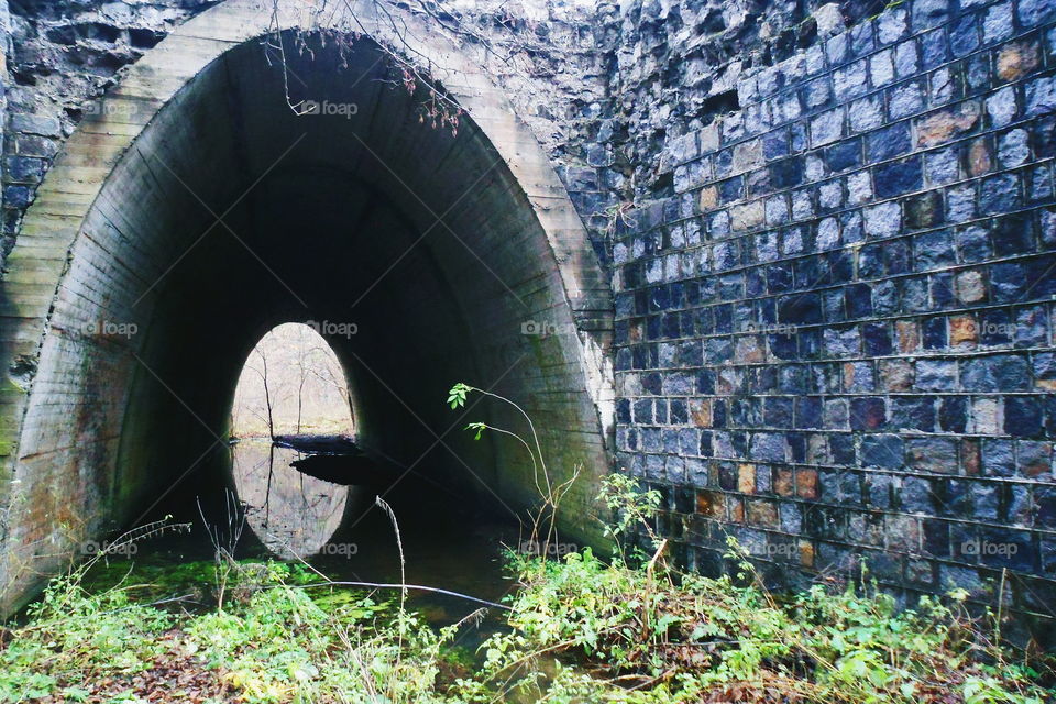 Southern tunnel "Stalin's Metro" on Zhukovy island in the city of Kiev