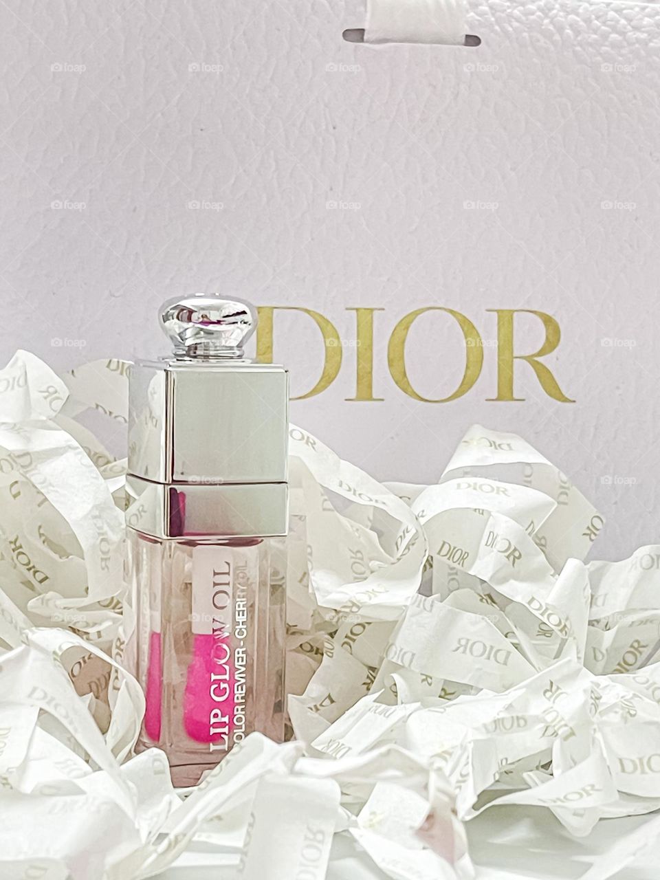 Lipgloss from Dior in close up view. New product