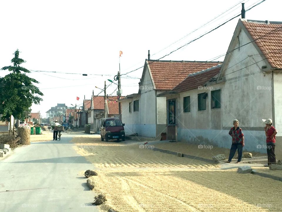 Life in rural countryside in northern China 