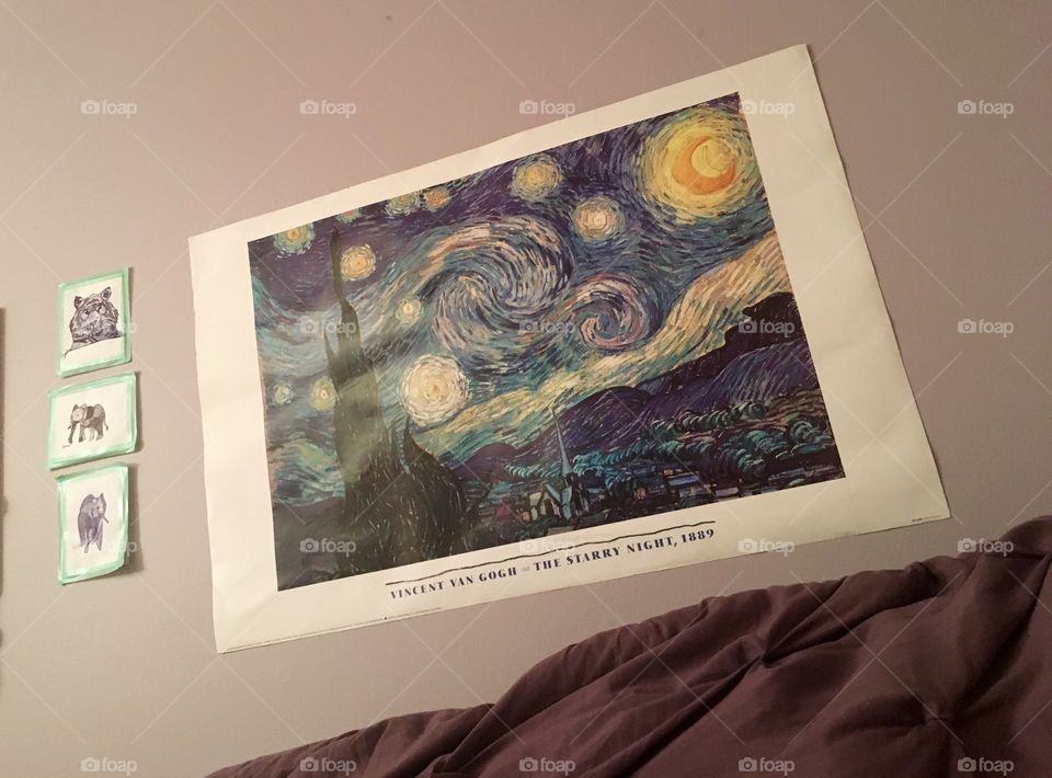Vincent Van Gogh, the starry night, 1889