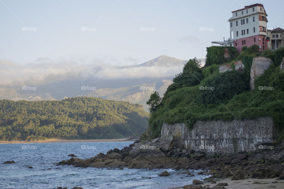 Europa peaks and the sea at the same picture