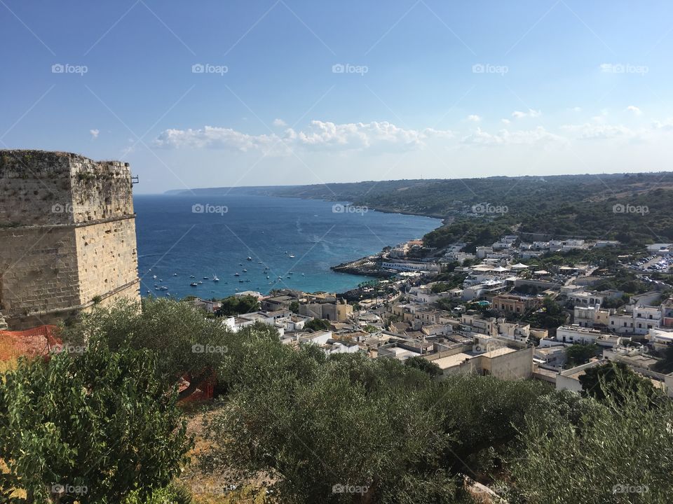 View from Castro village, Salento, Puglia, Italy