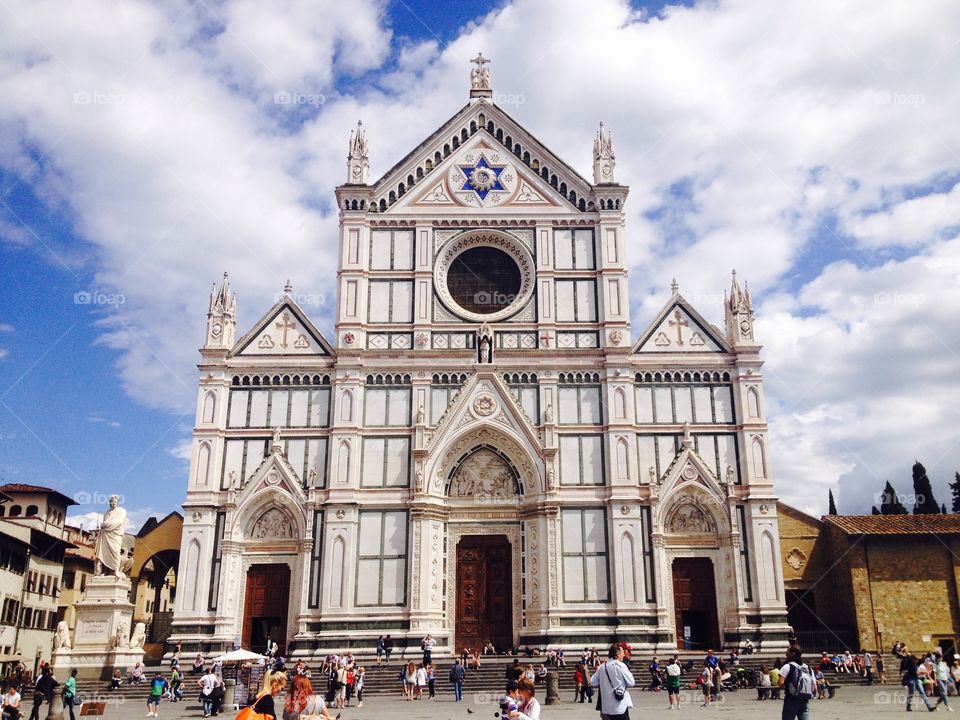 Piazza Michelangelo . Here is the church in the Piazza Michelangelo in Florence Italy  