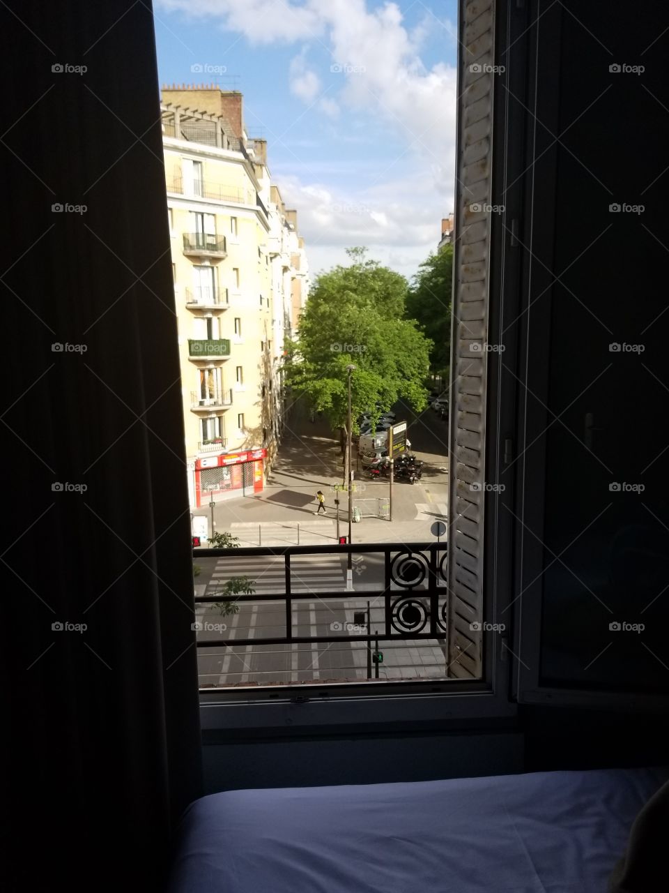hotel window, paris