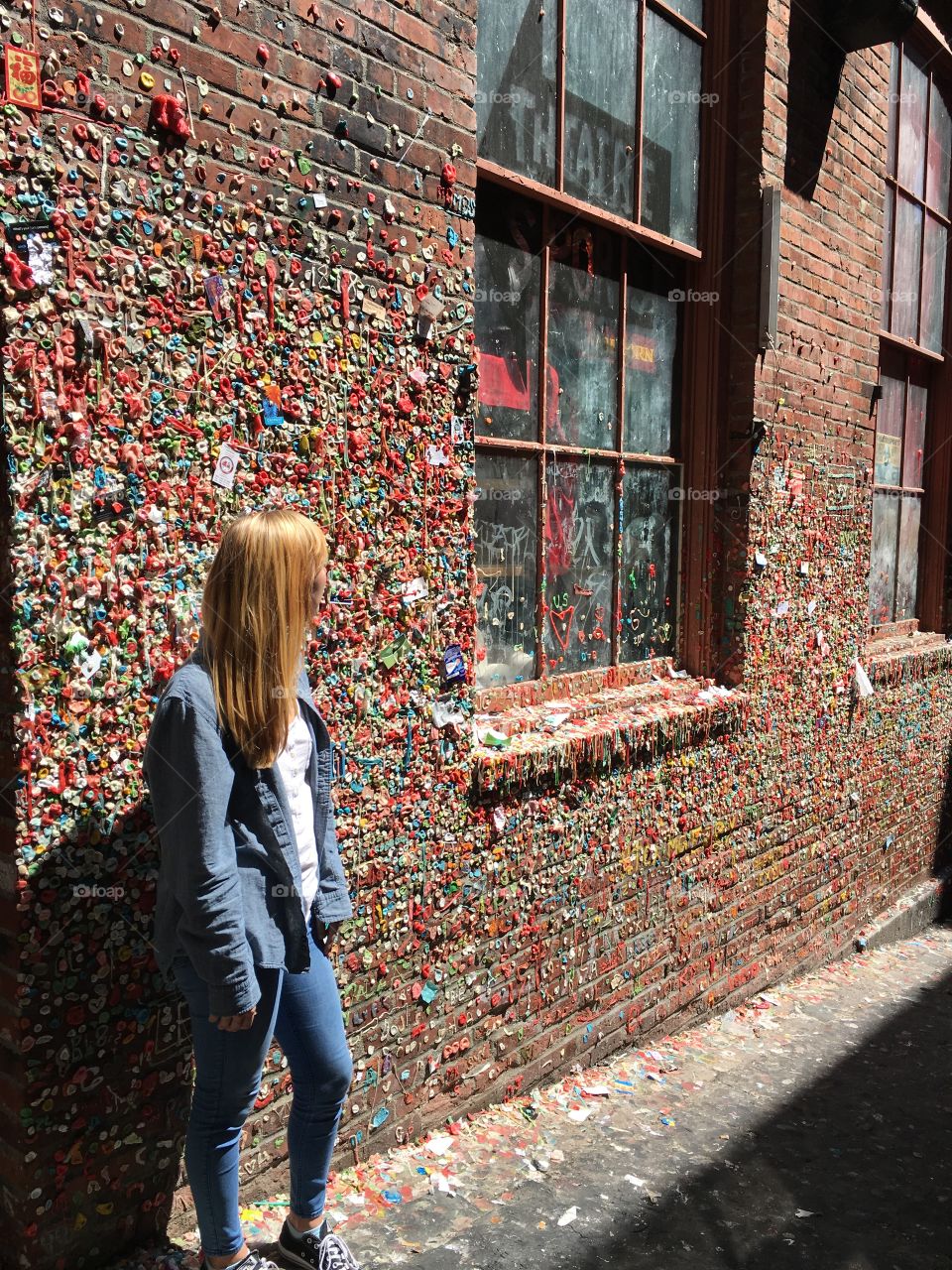 This is me at the gum wall