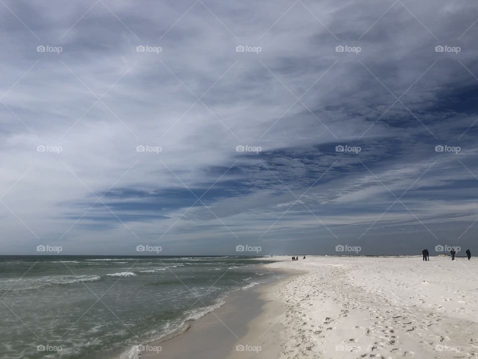 Pensacola Beach in winter