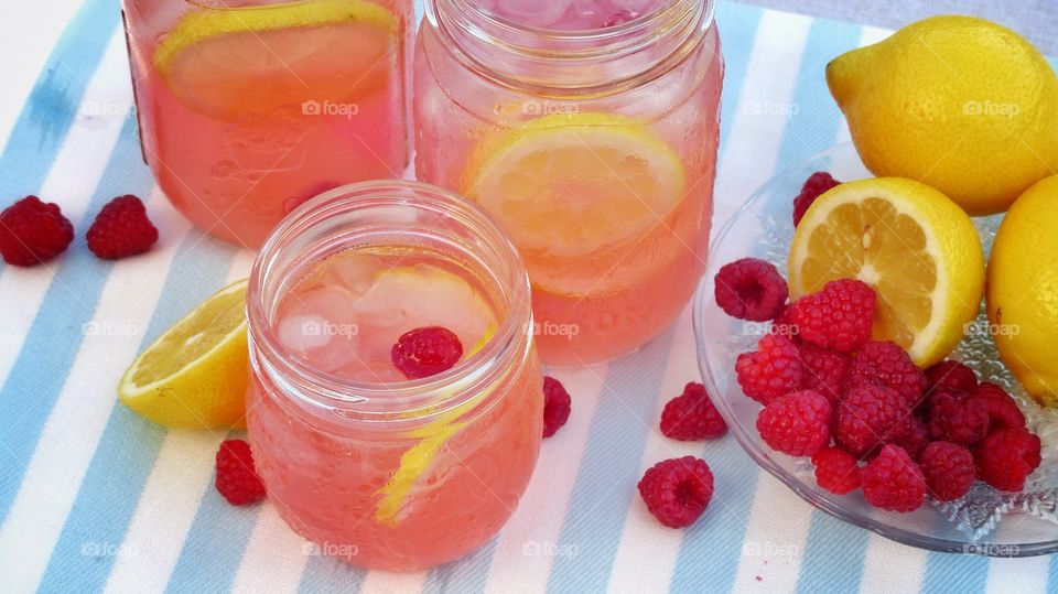 Fresh homemade lemonade