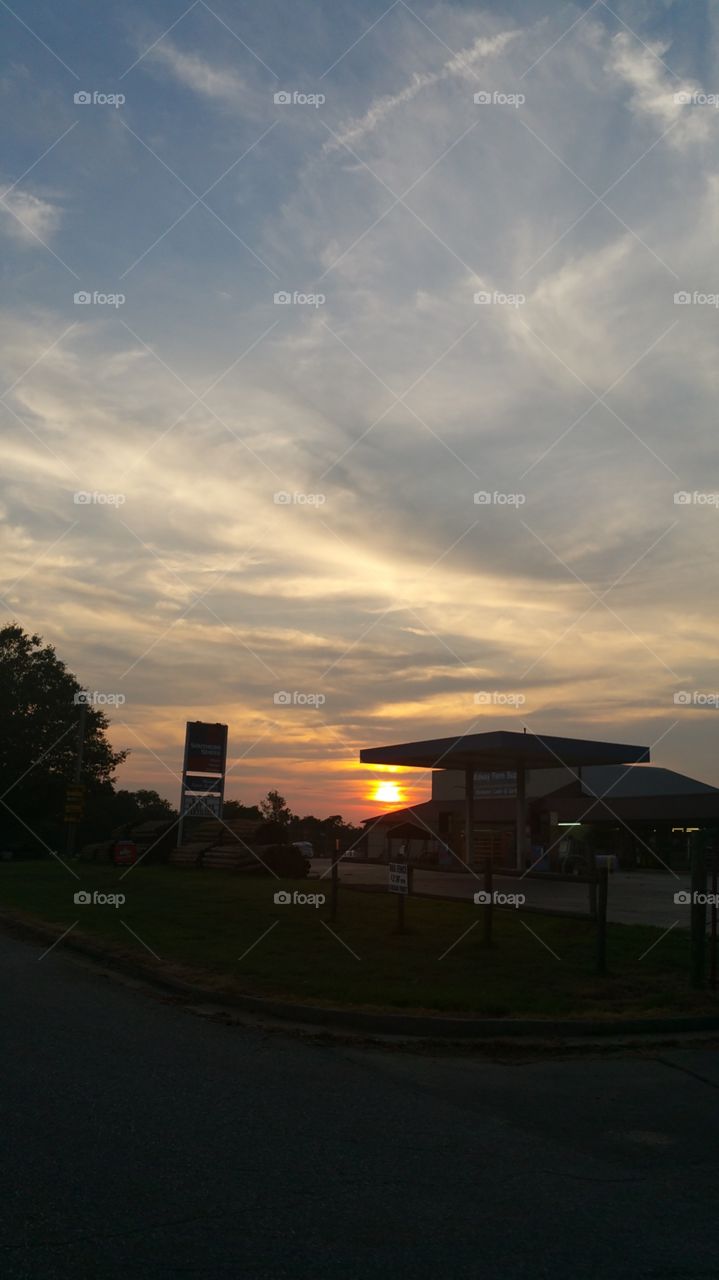 sun set. beautiful sun set