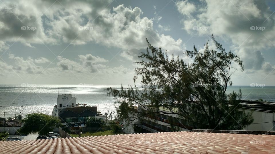 Beautiful view of the sea in Ponta Negra -RN