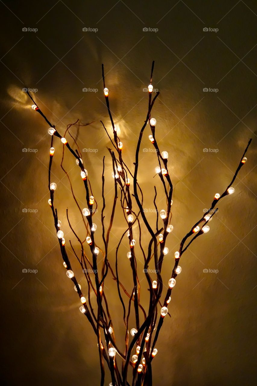 Lighted branches decoration 