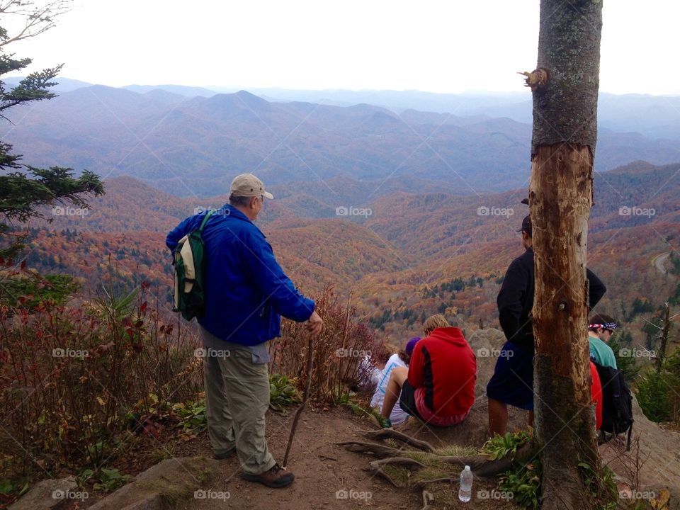 Hiking in the mountains 