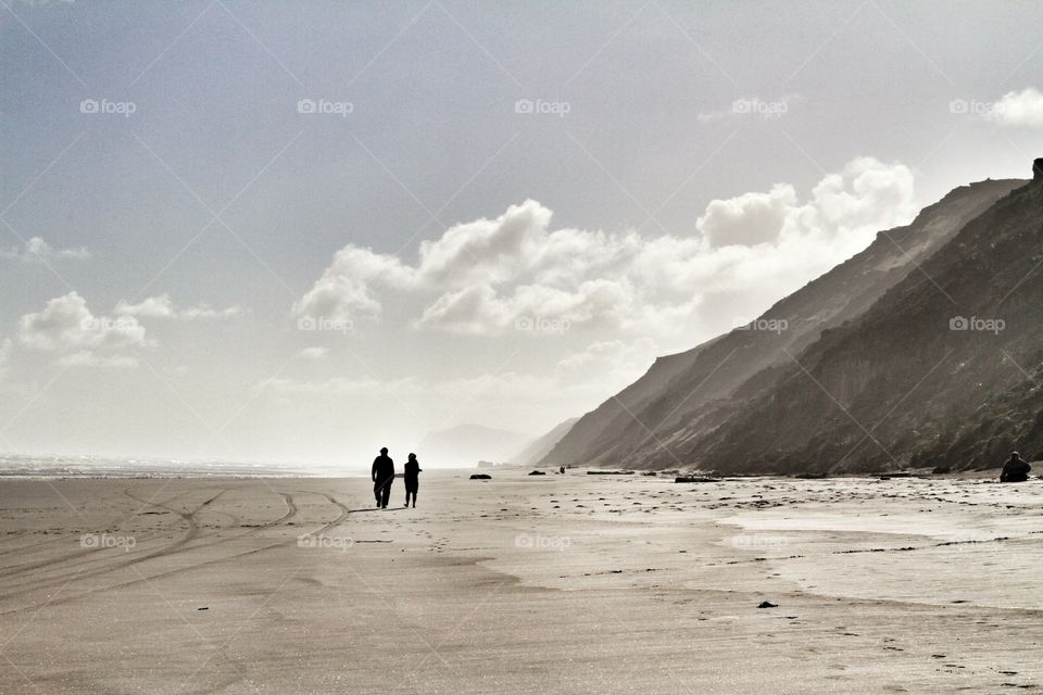 walk at the beach