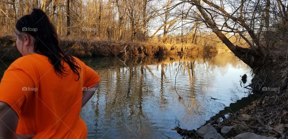 Looking over the waters