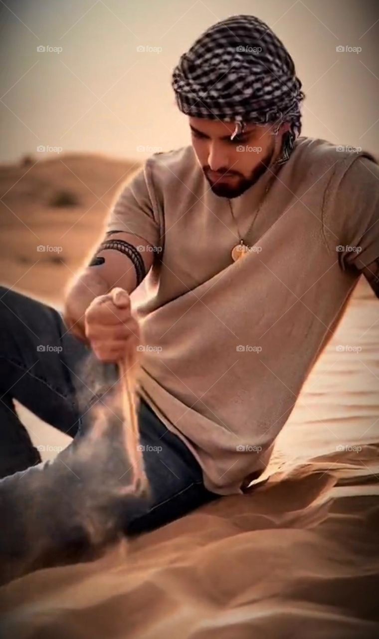 A picture of me in a desert 