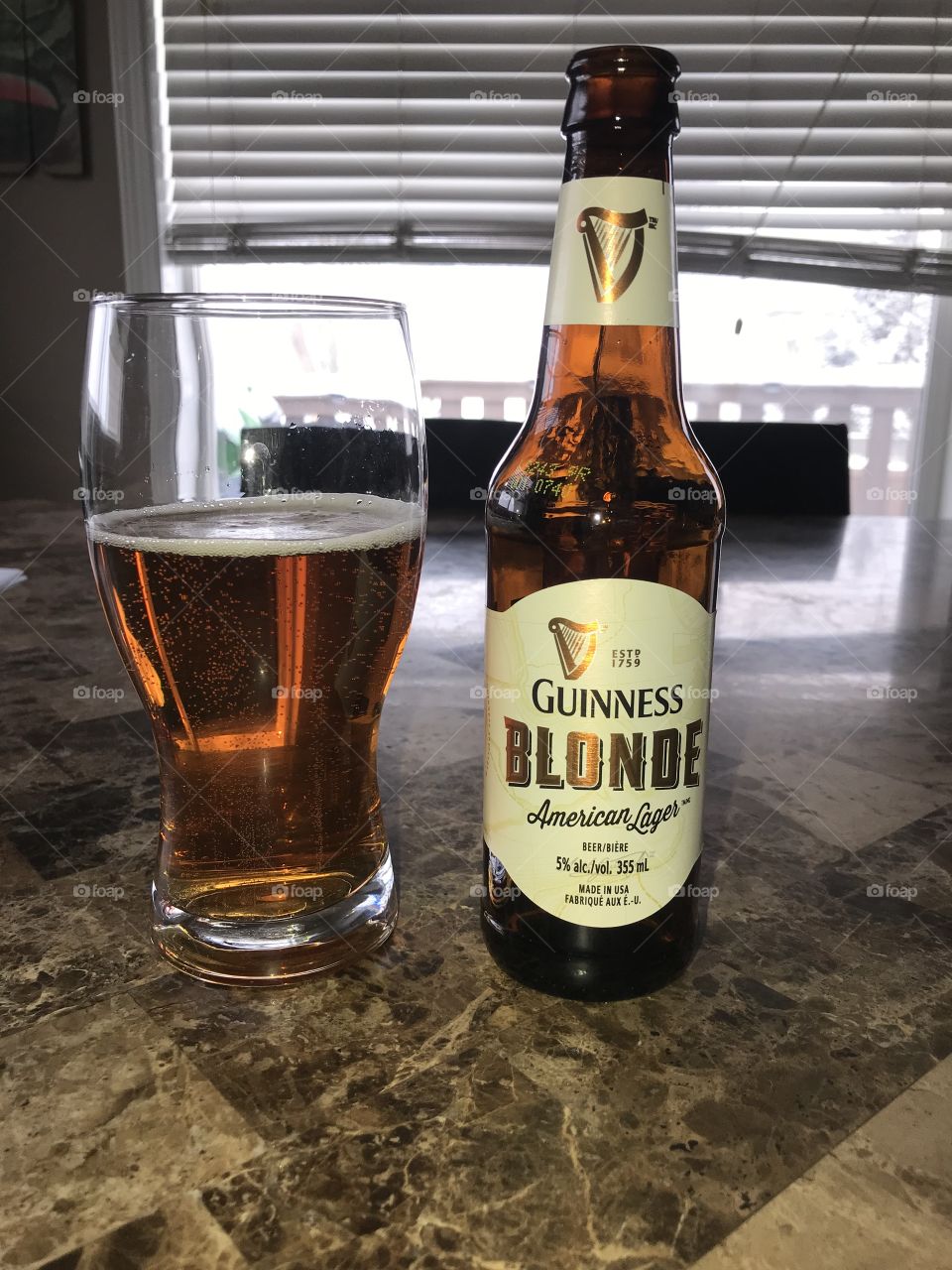 Pint of Guinness Blonde lager American Beer