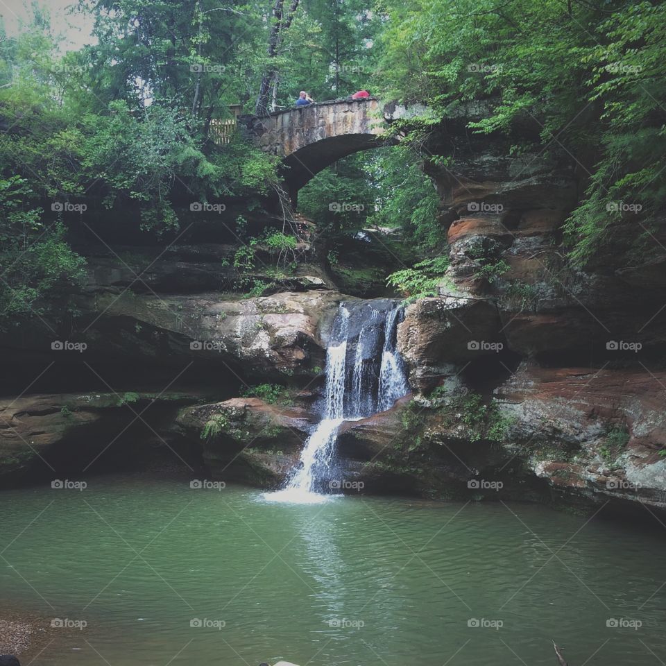 Waterfalls. Beautiful scene in Hocking Hills, Ohio