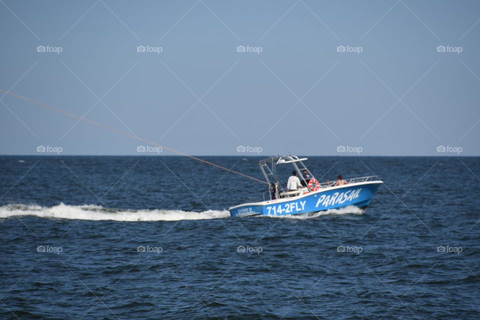 parasailing boat