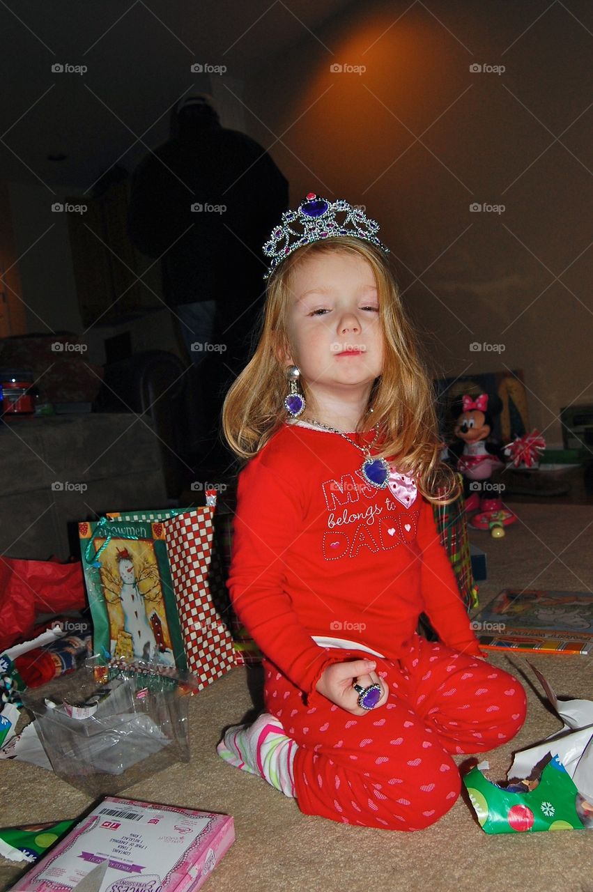 Christmas morning princess