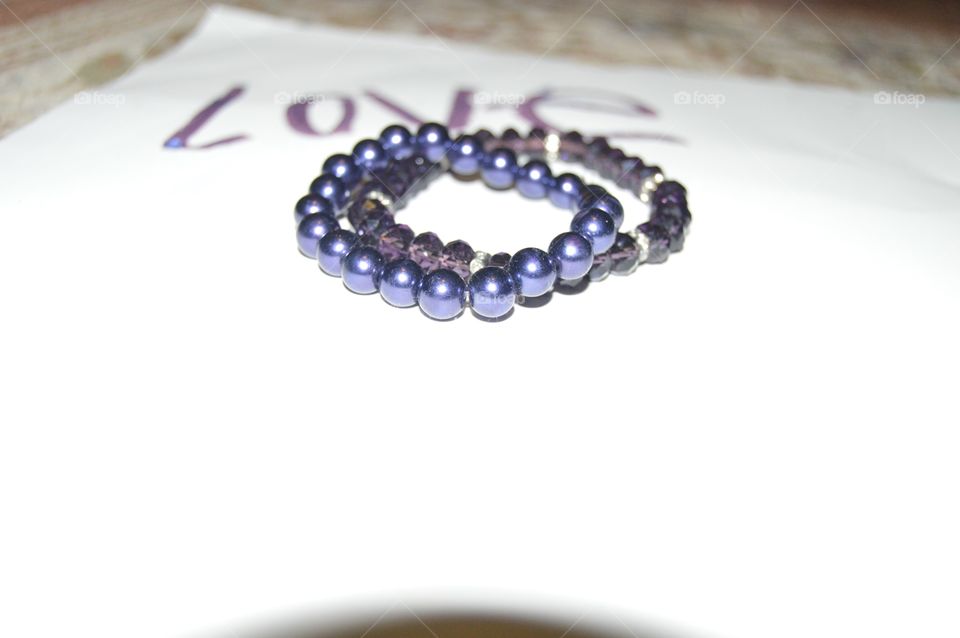 Purple bracelet 
