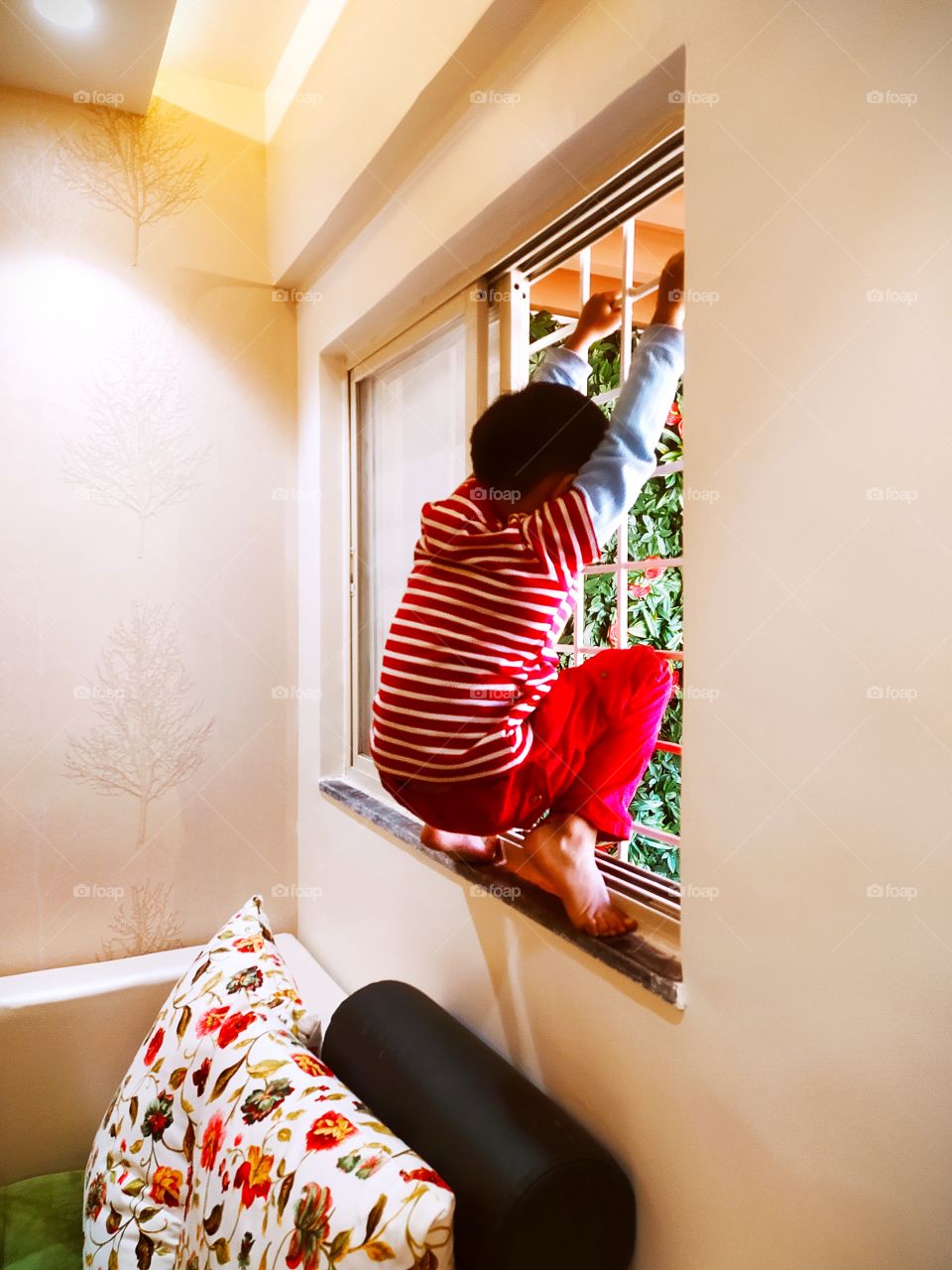 Funny moment with little brother catch on camera