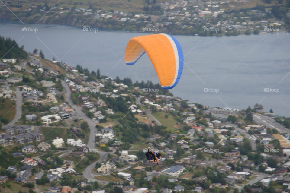 parachute paragliding queens town by Ros