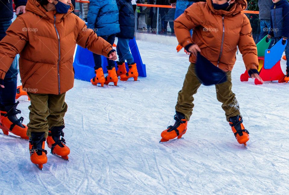 Ice skating