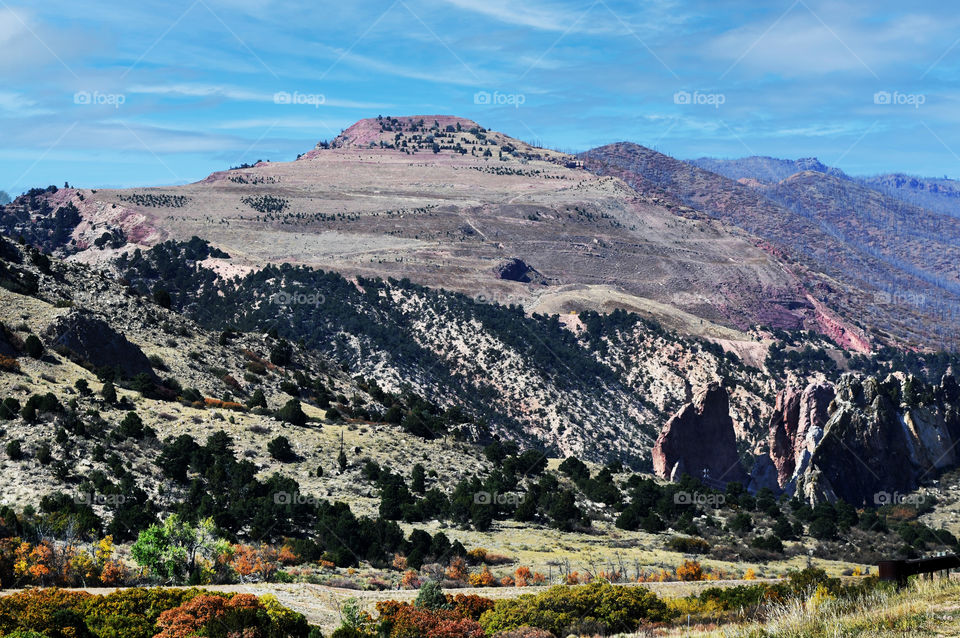 The beautiful massive mountain ranges in Colorado Springs are bigger than life and scenery pleasing to the eye.