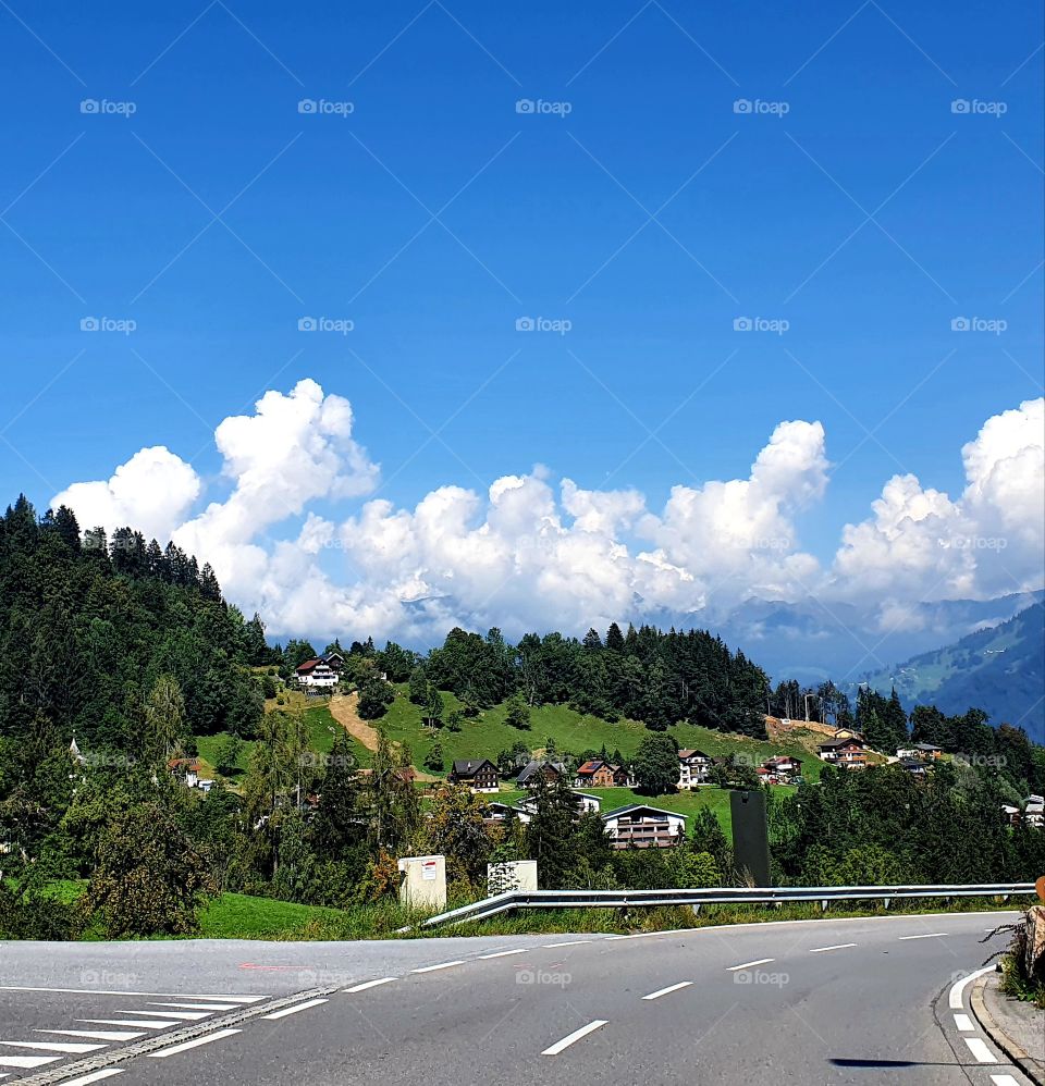 Village in Austria in the picture.