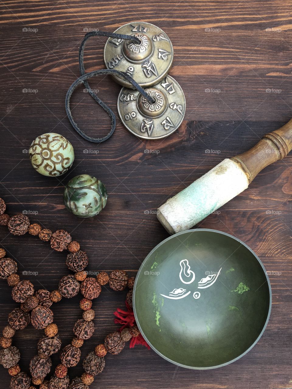 Asian religion objects for meditation 