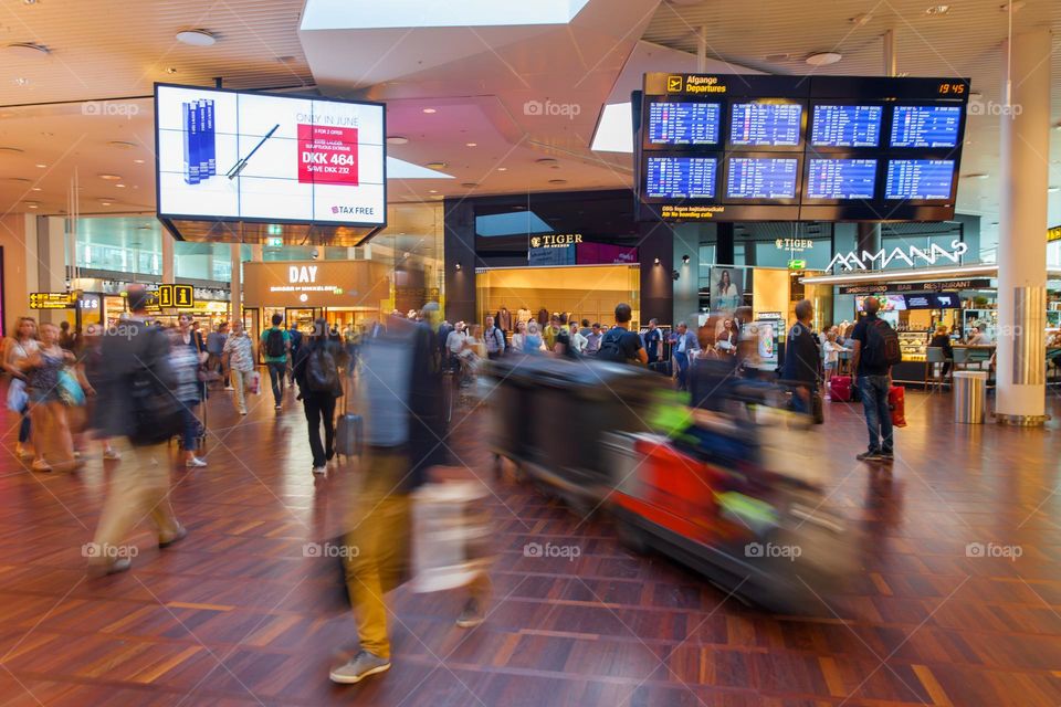 Rush hour at the airport