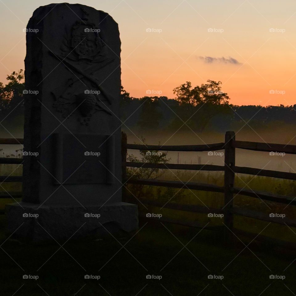 Gettysburg Park at Night