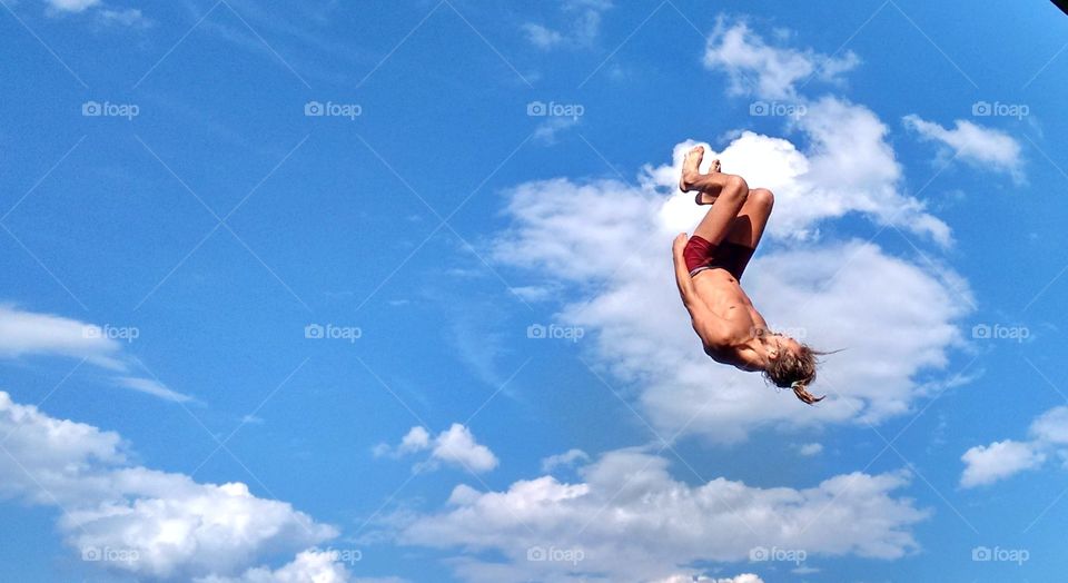 jump into sky