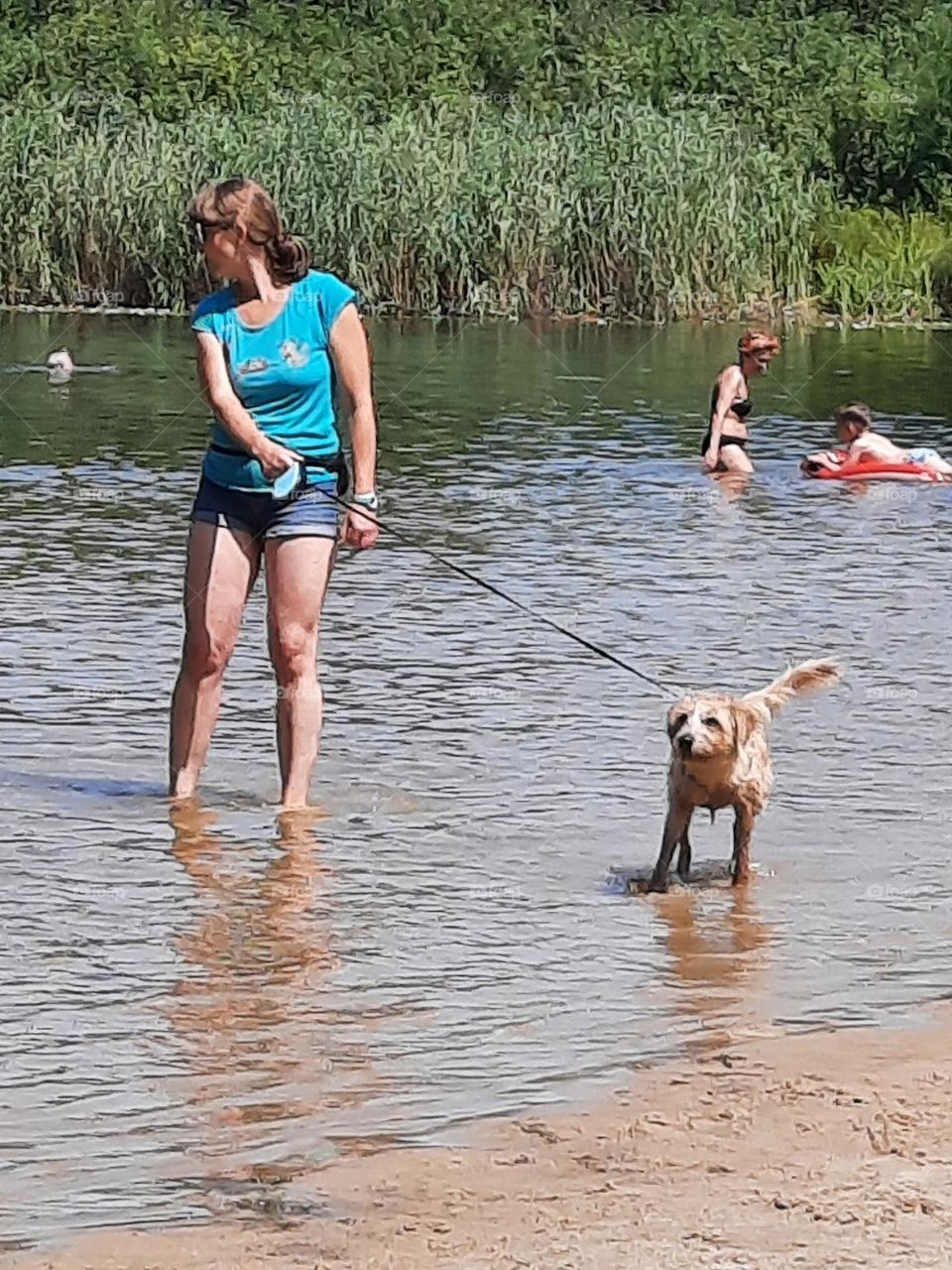 summer outfit in water