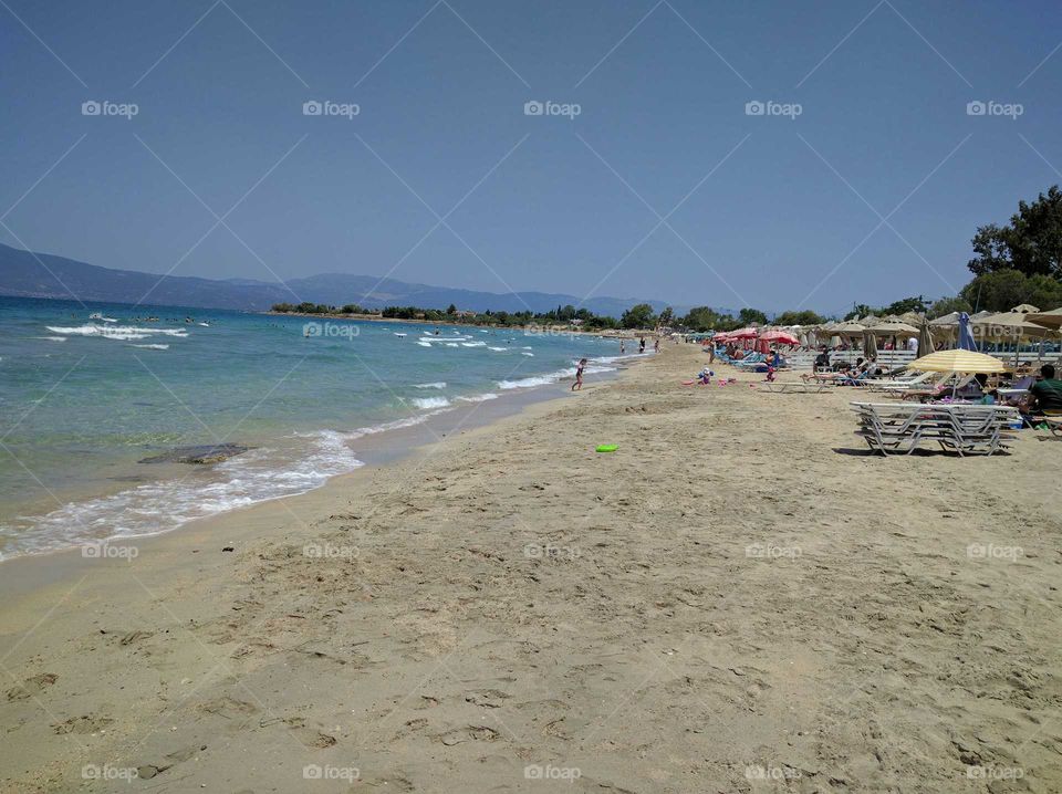 Greece summer beach