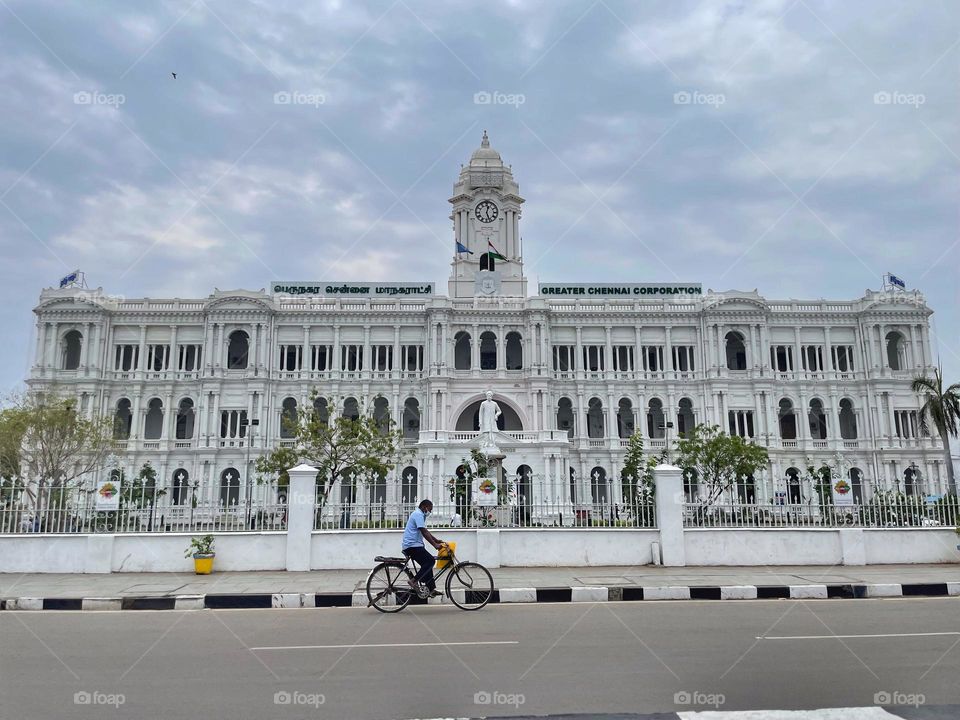 Portrait of a cyclist 