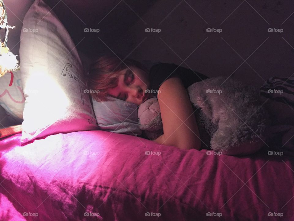 Girl, People, Bed, Portrait, Sleep