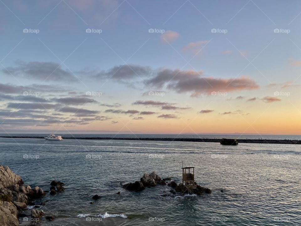 Sunset at Pirates Cove Beach 