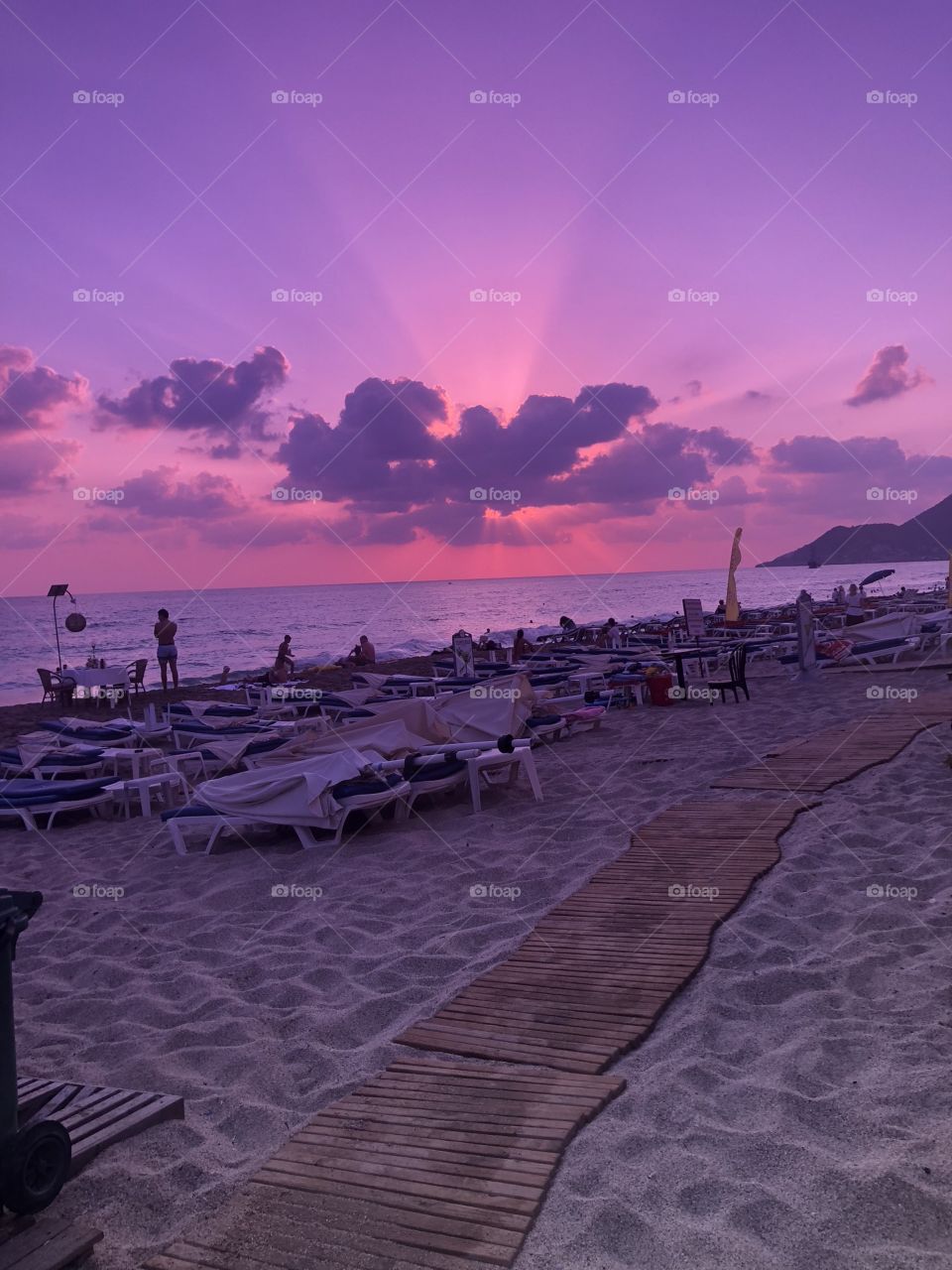 Purple sunset in Turkey