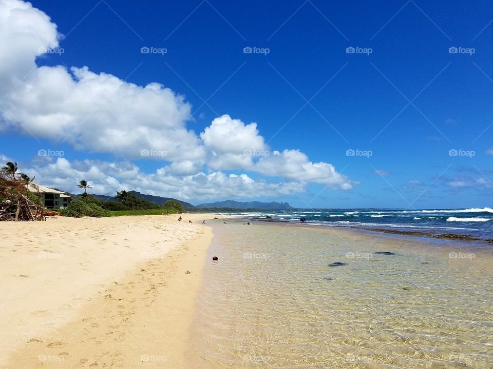 View of sea on a sunny day