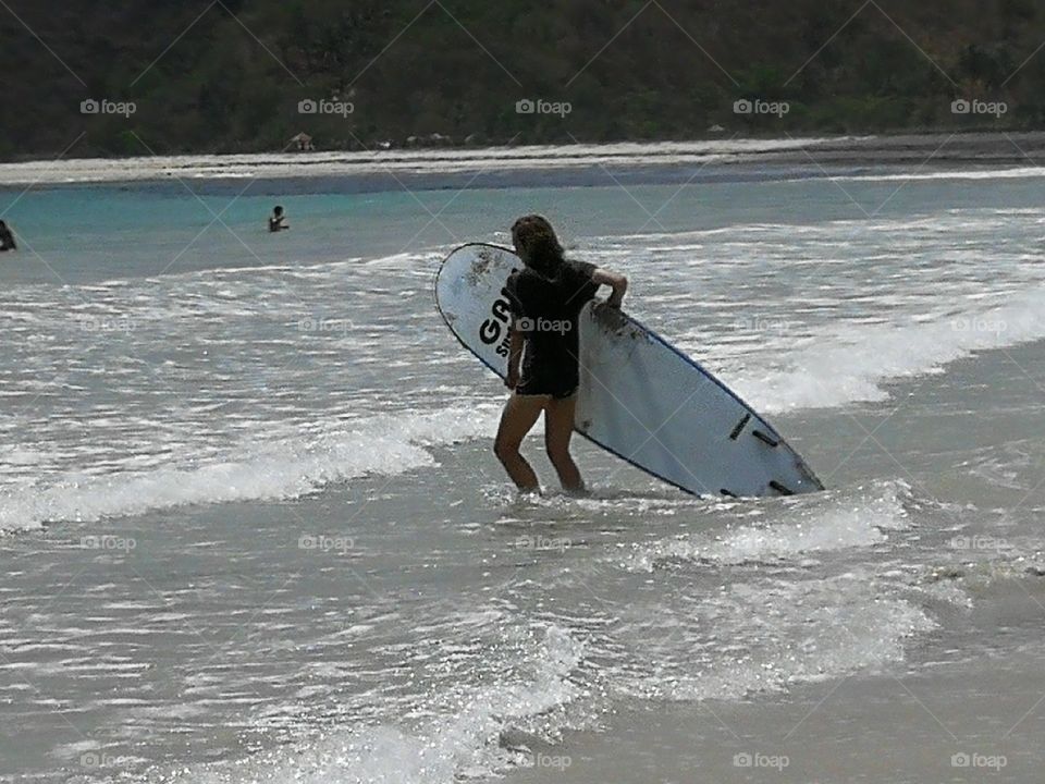 surf in Lombok Beach