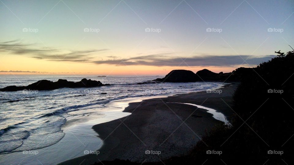 oregon coast sundown