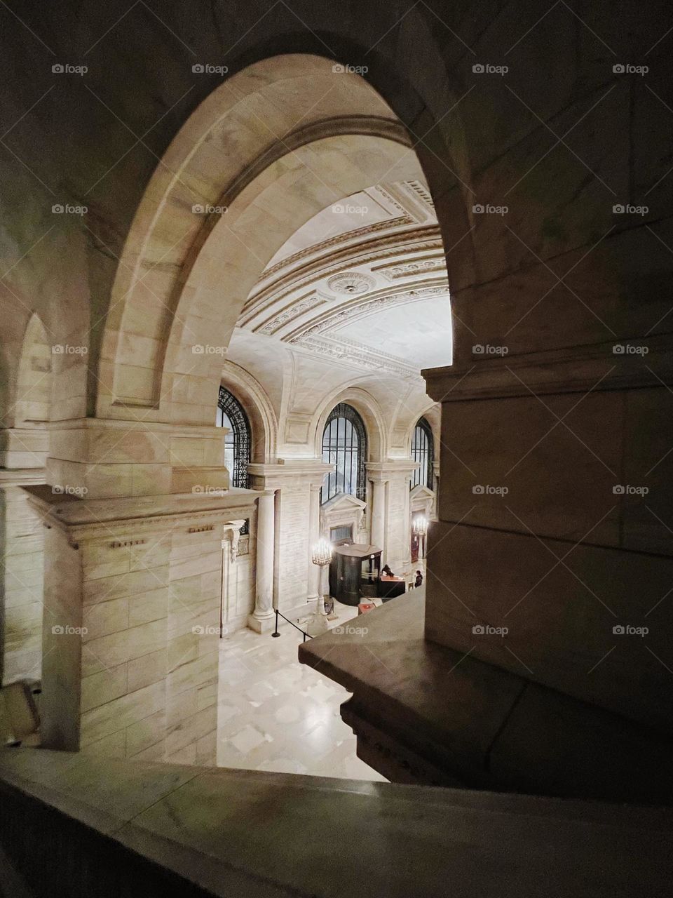 New York public library architecture corner