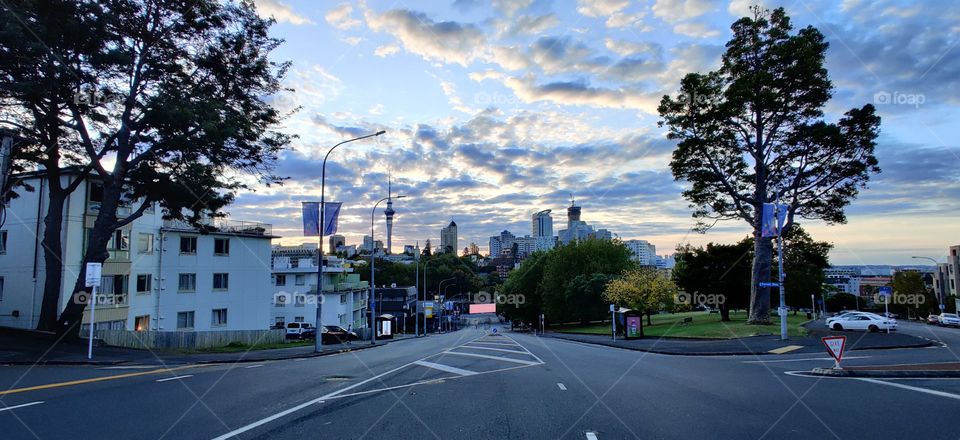 Abandoned streets of Auckland