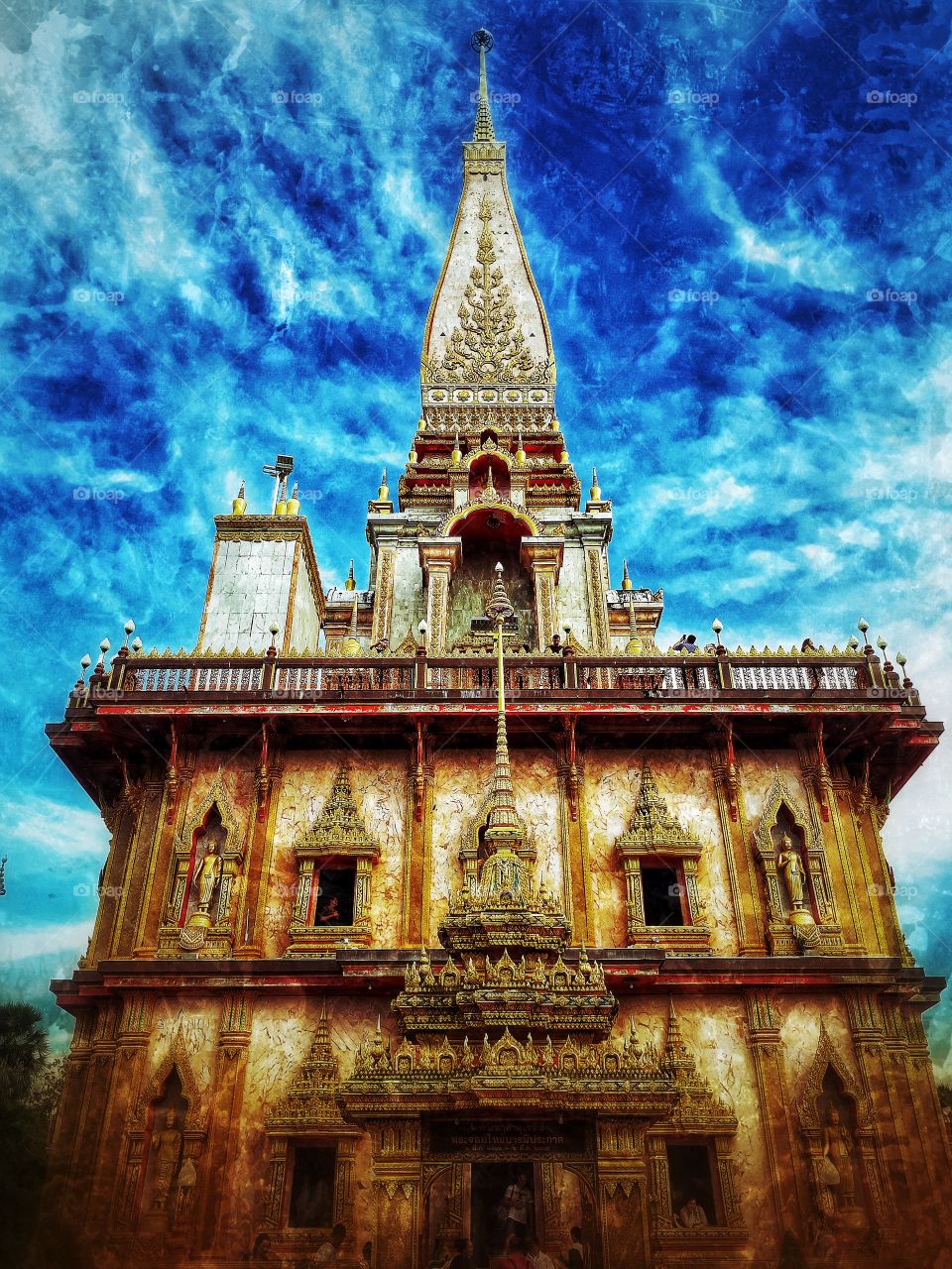 The sacred beautiful temples