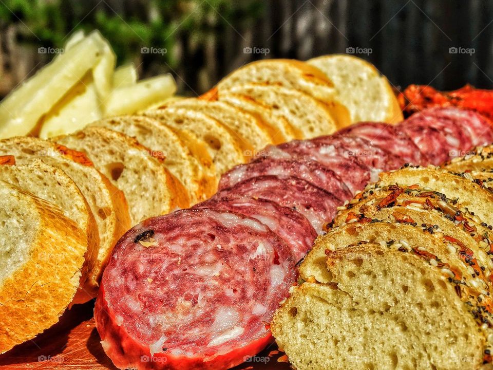 Meat And Bread Appetizers